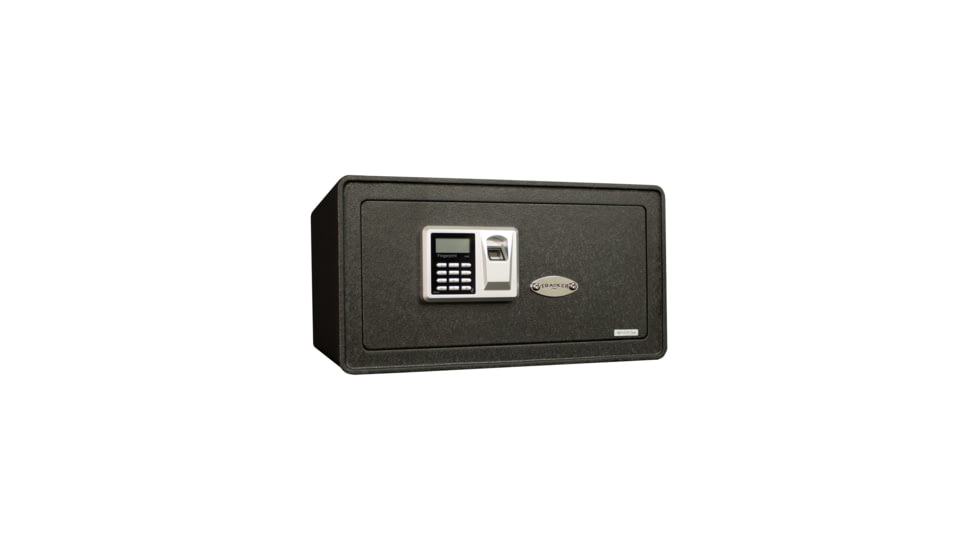 Tracker Safe Steel Safe w/Biometric Lock, 7.75in, Black, S8-B2