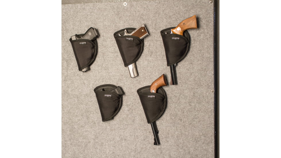 Tracker Safe Velcro Single Pistol Holster, Black, H01