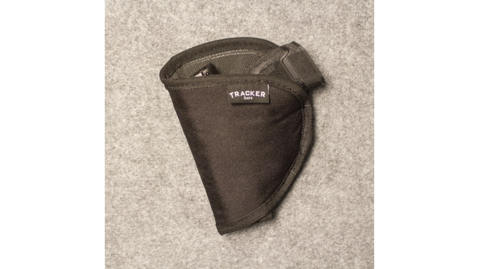 Tracker Safe Velcro Single Pistol Holster, Black, H01