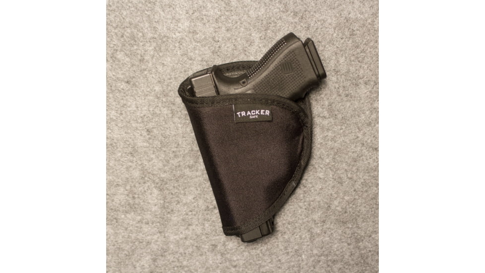 Tracker Safe Velcro Single Pistol Holster, Black, H01