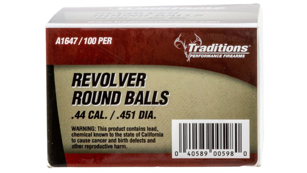 Traditions A1647 Revolver 44 Black Powder 140 GR 100