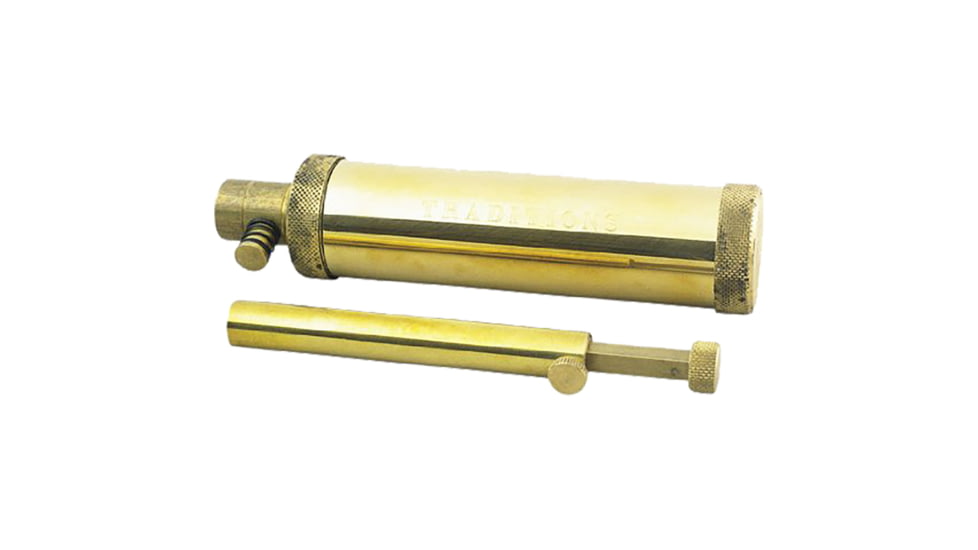 Traditions Hunter Flask with Powder Measure, Gold, A1334