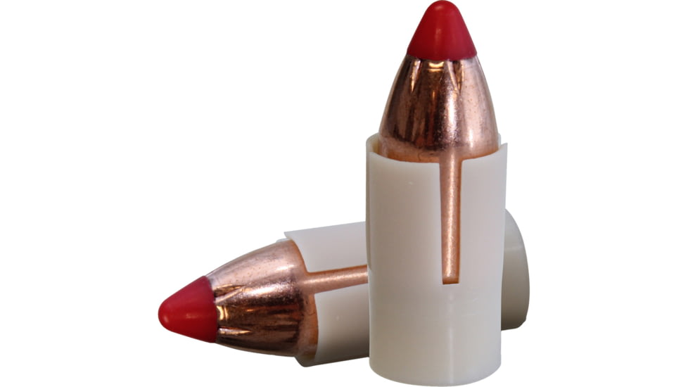 Traditions Smackdown .45Caliber Rifle Bullets, 200 Grain, Red Spire Point Polymer Tip, 15 Bullets, A1819