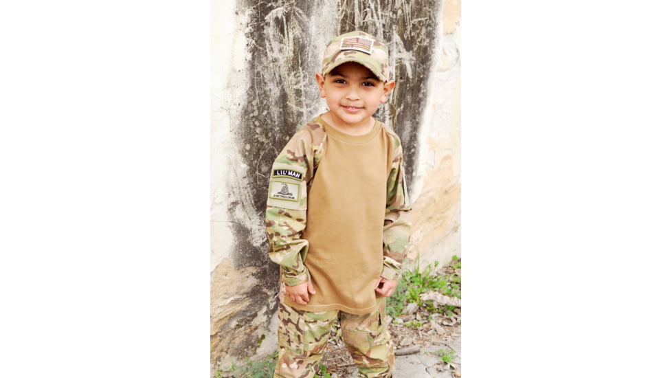 Trooper Clothing Kids 6 Panel Tactical Cap, Multi Color Camo, Multi Color Camo, One Size 9401