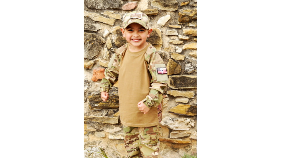 Trooper Clothing Kids 6 Panel Tactical Cap, Multi Color Camo, Multi Color Camo, One Size 9401