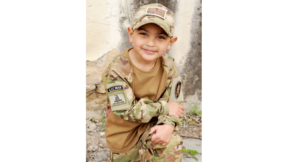 Trooper Clothing Kids 6 Panel Tactical Cap, Multi Color Camo, Multi Color Camo, One Size 9401