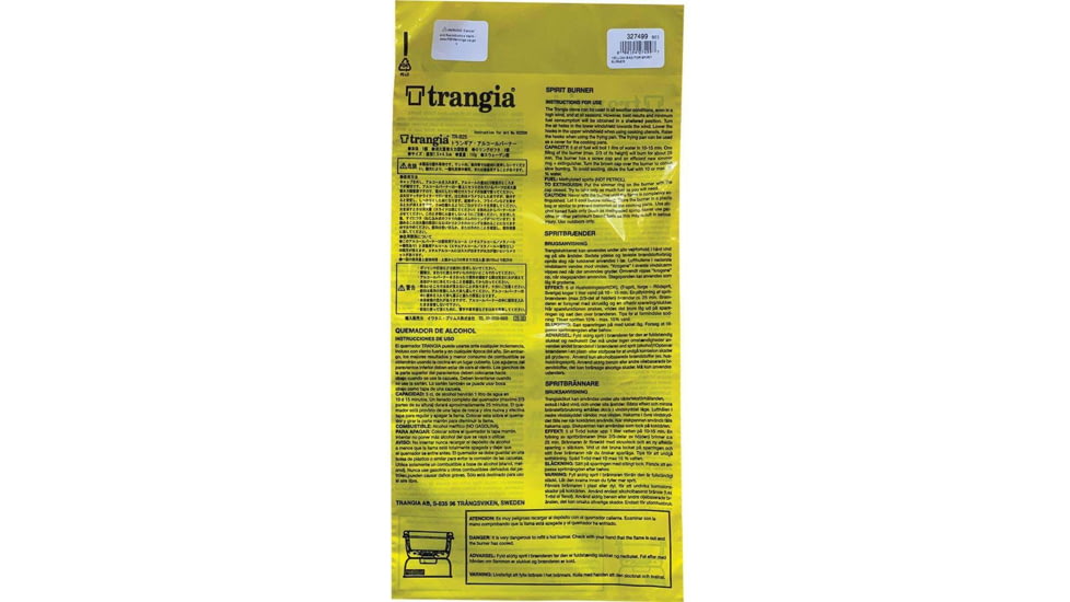 Trangia Sprit Burner Bag, 2 Pieces, Yellow, 999000