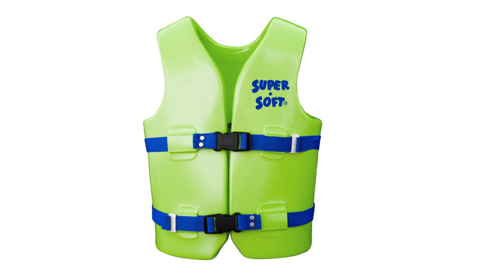TRC Recreation Kids Super Soft USCG Vest, Kool Lime Gn, Medium 4010680