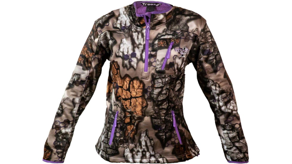 Treezyn LS Vixzyn 1/4 Zip Pullover - Womens, Late Seezyn Purple, Large, WLS16-4 L