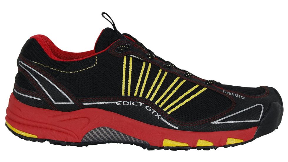 Treksta Edict GTX Trail Running Shoe - Men's-Black/Red-10.5 US