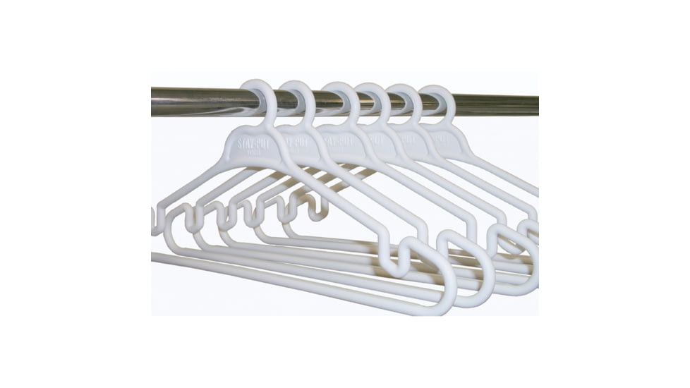 Tri-Lynx Stay-Put Hanger, White, Pack of 6, 1200W