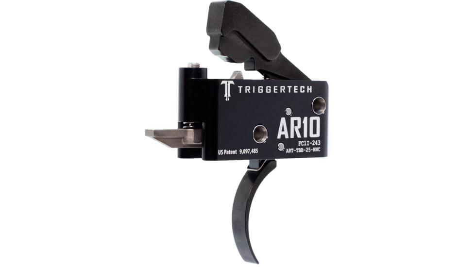Triggertech Adaptable Trigger, AR-10, Curved, Anodized, Black, ART-TBB-25-NNC