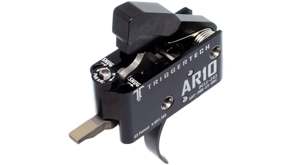 Triggertech Adaptable Trigger, AR-10, Curved, Anodized, Black, ART-TBB-25-NNC