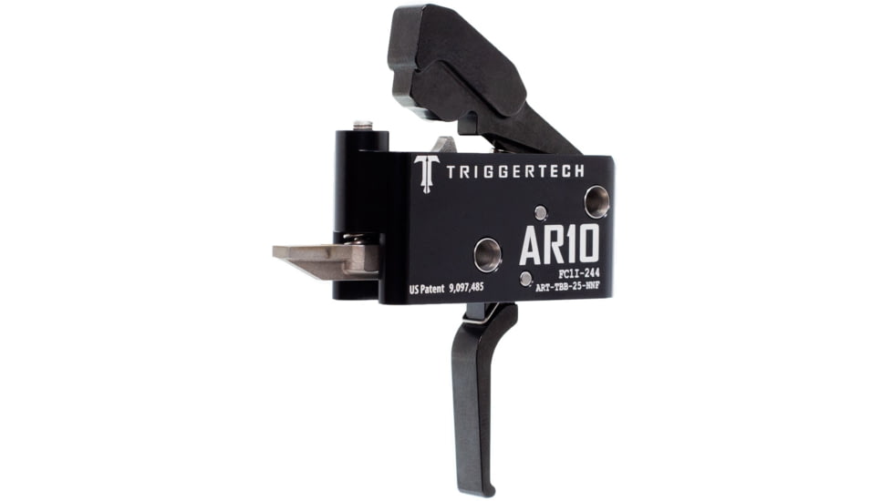 Triggertech Adaptable Trigger, AR-10, Flat, Anodized, Black, ART-TBB-25-NNF