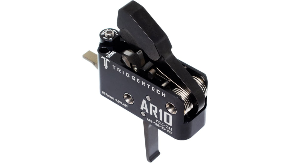 Triggertech Adaptable Trigger, AR-10, Flat, Anodized, Black, ART-TBB-25-NNF