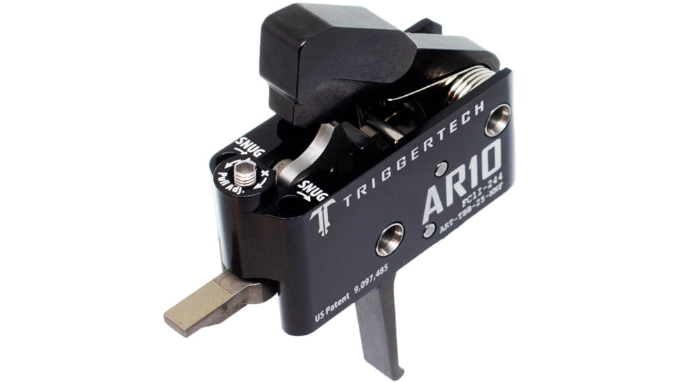 Triggertech Adaptable Trigger, AR-10, Flat, Anodized, Black, ART-TBB-25-NNF
