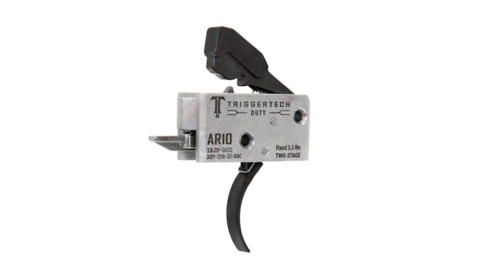 Triggertech AR-10 Two Stage Duty Trigger, Traditional Curved, 3.5lb Pull Weight, Black, AHT-TDB-33-NNC