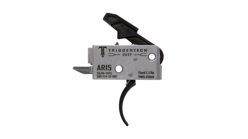 Triggertech AR-15 Two Stage Mil Spec Trigger, Traditional Curved, 5.5lb Pull Weight, Black, AH0-TDB-55-NNC