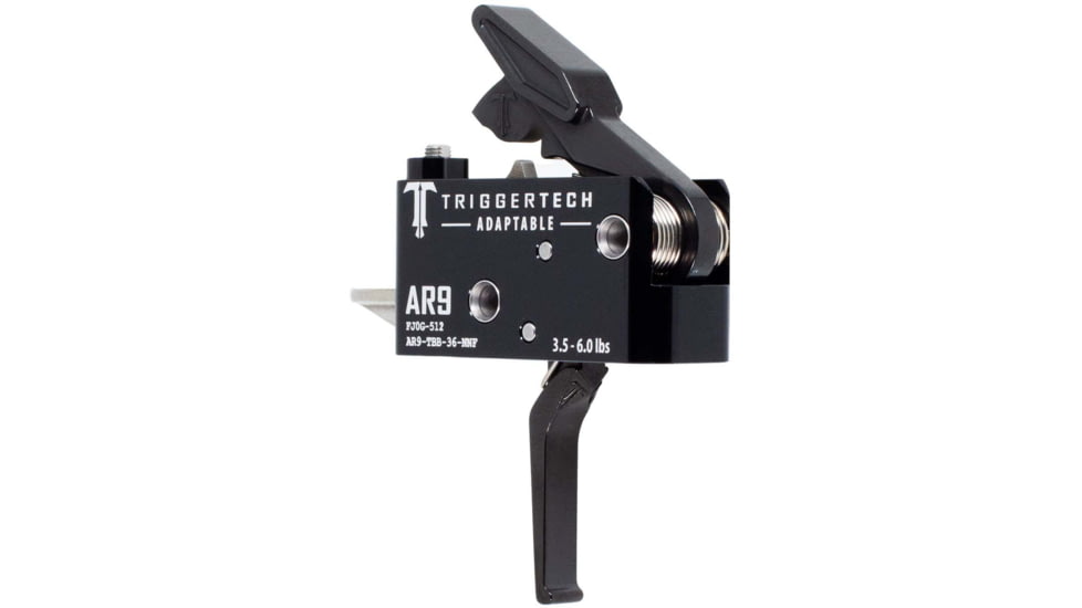 Triggertech AR-9 Adaptable Trigger, Flat, 3.5-6 lbs., Black, AR9-TBB-36-NNF