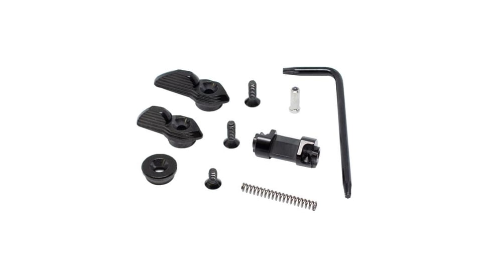 Triggertech AR Safety Selectors, Ambidextrous, Black, ARS-SNB-49-YCM