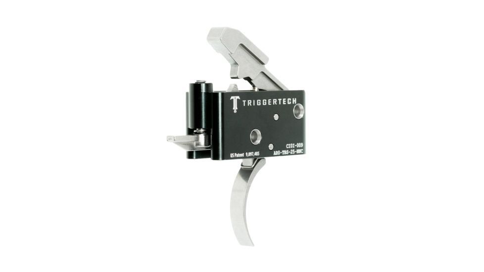 Triggertech AR15 Adaptable Curved Trigger, Stainless AR0-TBS-25-NNC