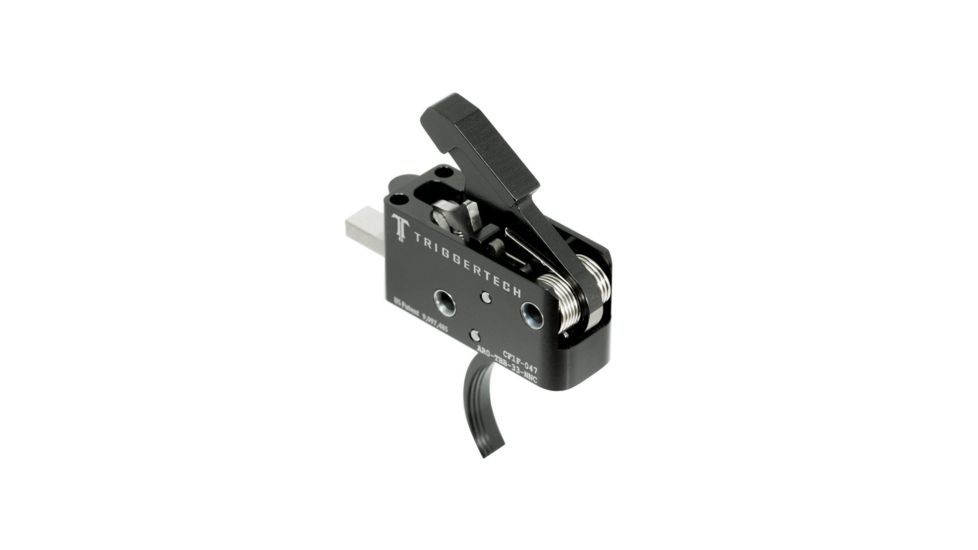Triggertech AR15 Black Competitive Curved Trigger, PVD Black AR0-TBB-33-NNC