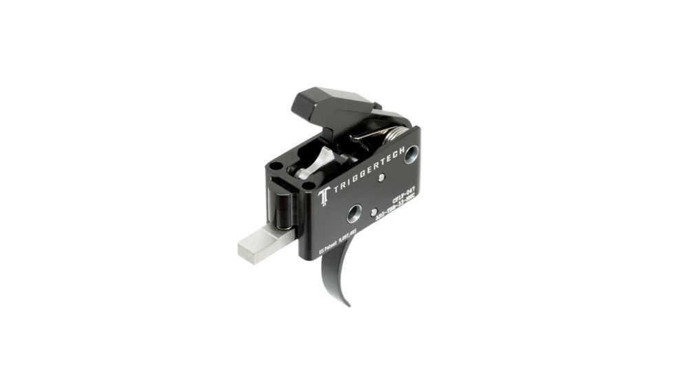 Triggertech AR15 Black Competitive Curved Trigger, PVD Black AR0-TBB-33-NNC
