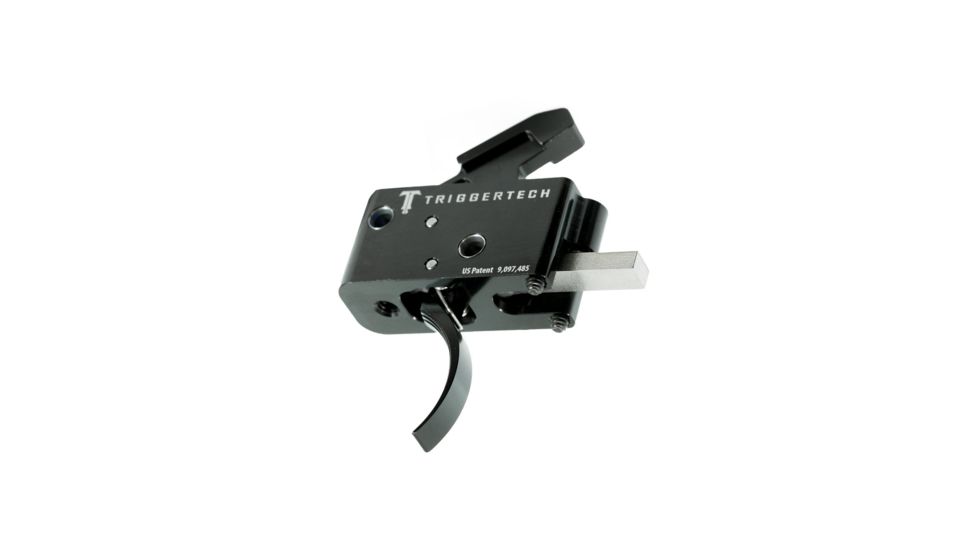 Triggertech AR15 Black Competitive Curved Trigger, PVD Black AR0-TBB-33-NNC