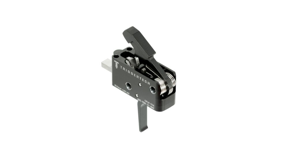 Triggertech AR15 Black Competitive Flat Trigger, PVD Black AR0-TBB-33-NNF