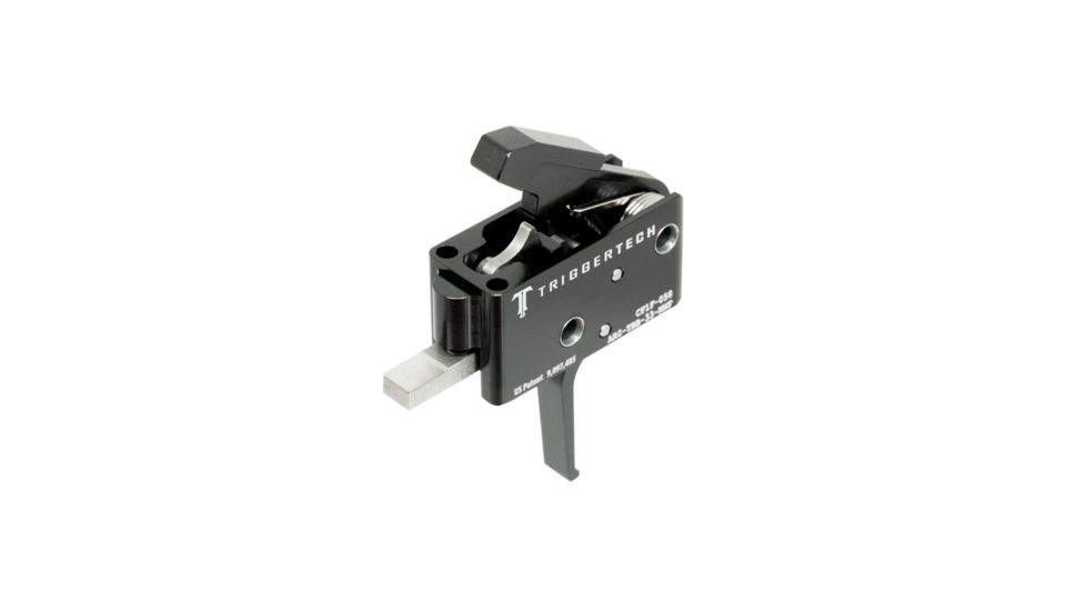 Triggertech AR15 Black Competitive Flat Trigger, PVD Black AR0-TBB-33-NNF