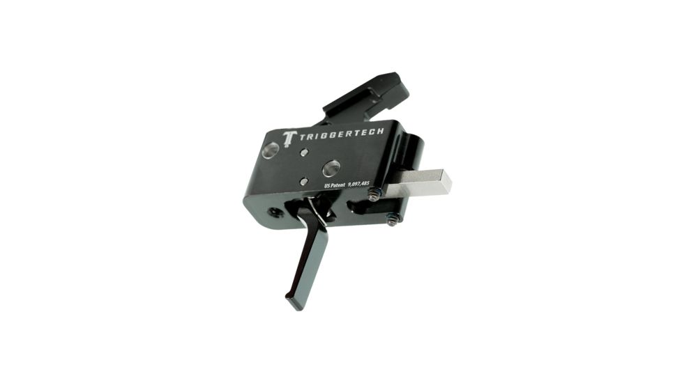 Triggertech AR15 Black Competitive Flat Trigger, PVD Black AR0-TBB-33-NNF