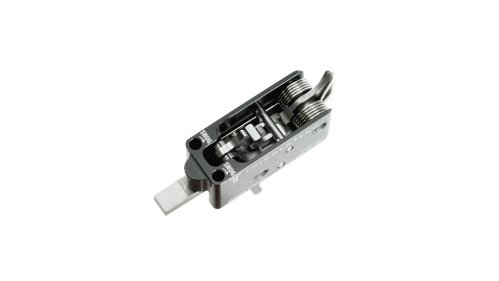 Triggertech AR15 Black Competitive Flat Trigger, PVD Black AR0-TBB-33-NNF