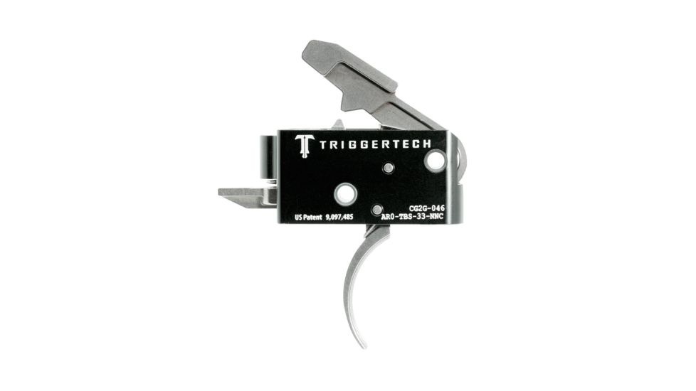 Triggertech AR15 Competitive Curved Trigger, Stainless AR0-TBS-33-NNC