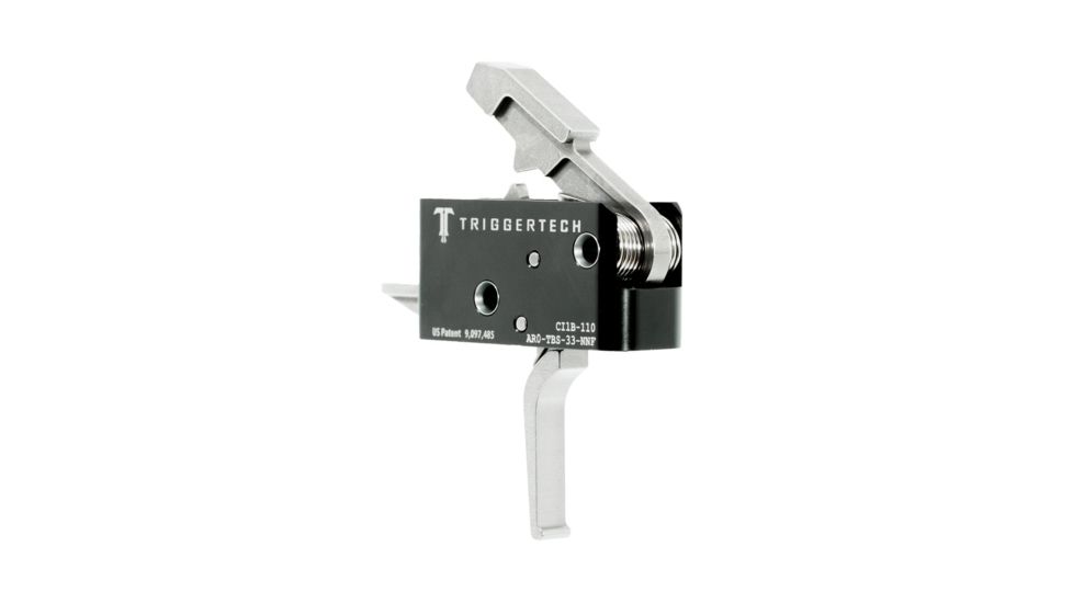 Triggertech AR15 Competitive Flat Trigger, Stainless AR0-TBS-33-NNF