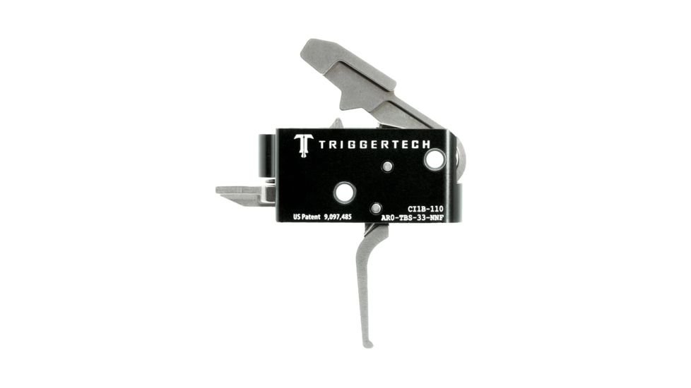 Triggertech AR15 Competitive Flat Trigger, Stainless AR0-TBS-33-NNF