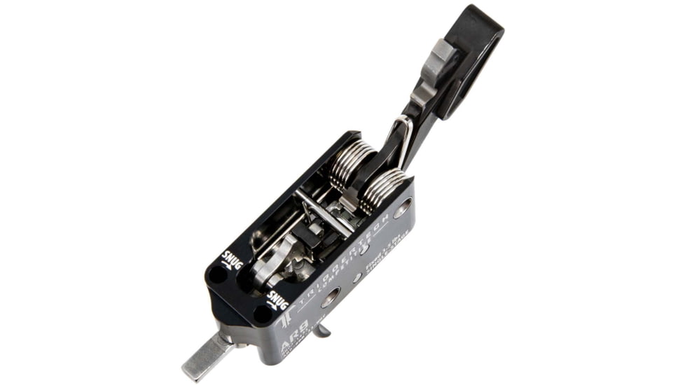 Triggertech AR9 Single-Stage Adaptable Competitive Pro Curved Competition Trigger Pull, 3lb Pull, Black, BLACK, AR9, AR9-SBB-33-NNP