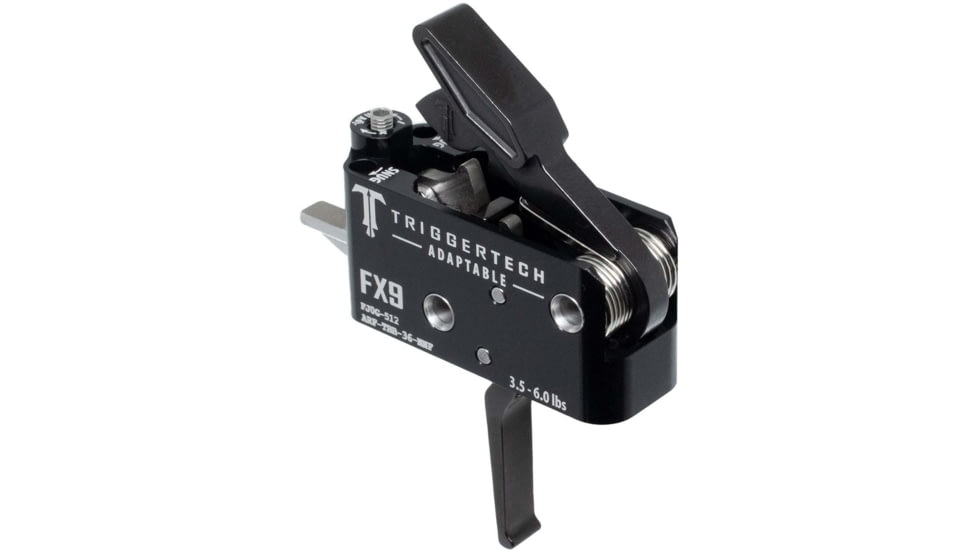 Triggertech ARFTBB36NNF Adaptable FN FX9 Black PVD Two-Stage Flat 3.50-6 Lbs