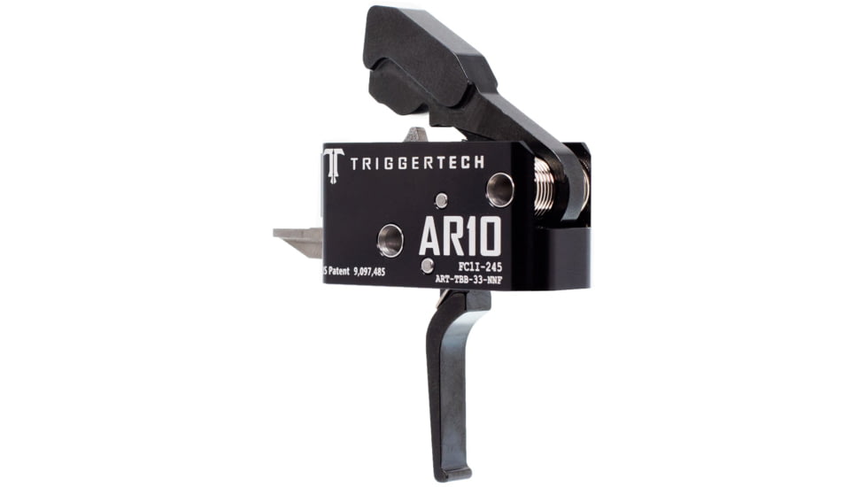 Triggertech Competitive Trigger, AR-10, Flat, Fixed, 3.5lb Pull, Anodized, Black, ART-TBB-33-NNF