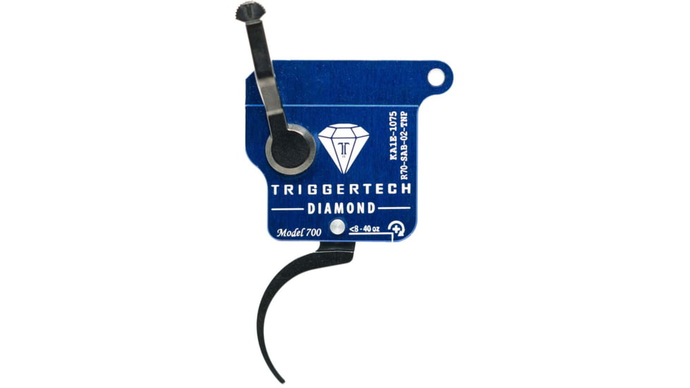 Triggertech Diamond Black Curved Fits Remington 700 Left Hand, R7LSAB02TNP