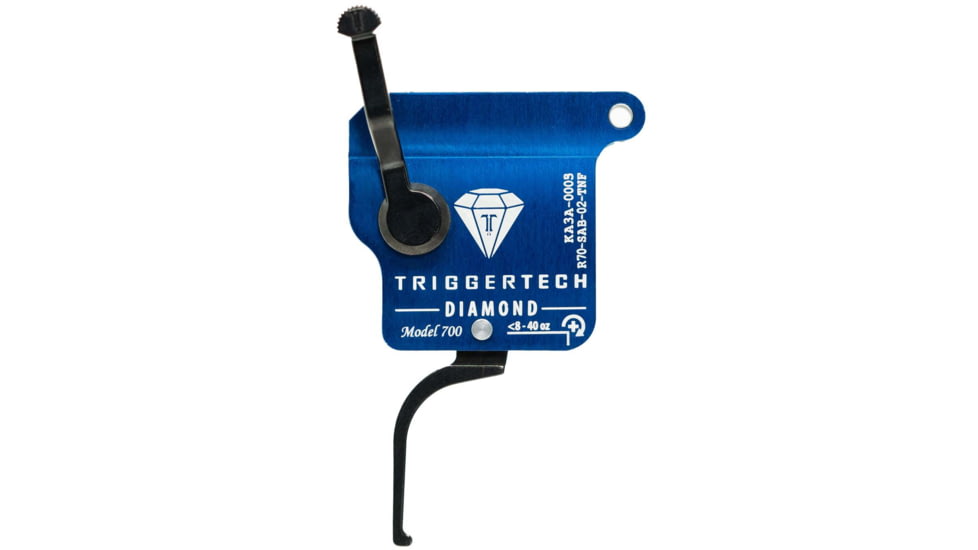 Triggertech Diamond Black Flat Straight Fits Remington 700 Right Hand, R70SAB02TNF