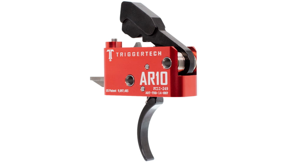 Triggertech Diamond Trigger, AR-10, 1.5-4 lb Pull, Pro Curved, Anodized, Black, ART-TRB-14-NNP