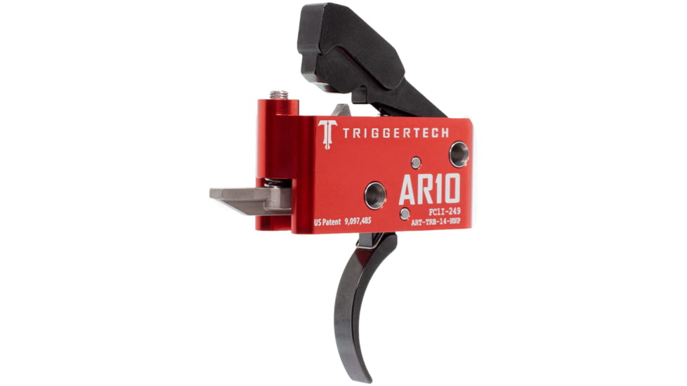Triggertech Diamond Trigger, AR-10, 1.5-4 lb Pull, Pro Curved, Anodized, Black, ART-TRB-14-NNP