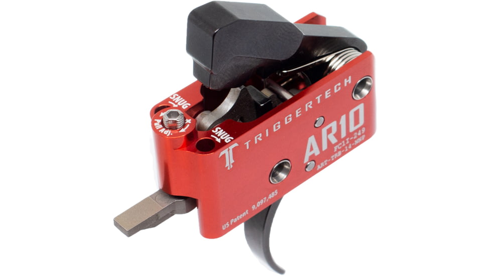 Triggertech Diamond Trigger, AR-10, 1.5-4 lb Pull, Pro Curved, Anodized, Black, ART-TRB-14-NNP