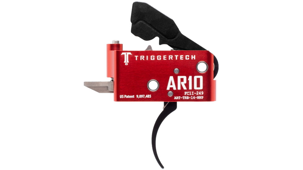 Triggertech Diamond Trigger, AR-10, 1.5-4 lb Pull, Pro Curved, Anodized, Black, ART-TRB-14-NNP