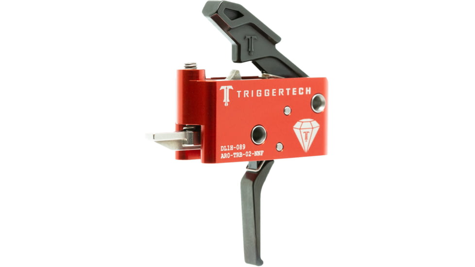 Triggertech Diamond Trigger, AR-15, Flat, 1.5 - 4 lbs, PVD Black, AR0-TRB-14-NNF
