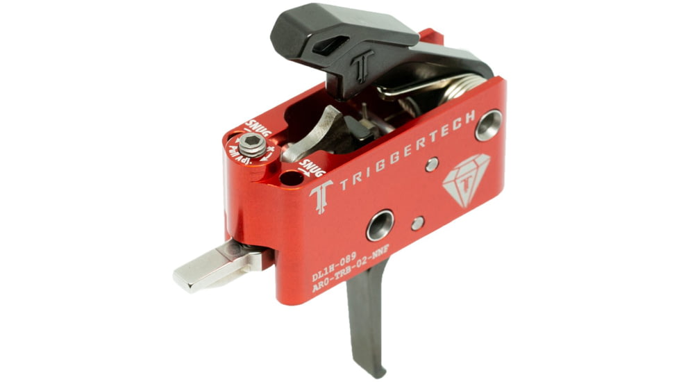 Triggertech Diamond Trigger, AR-15, Flat, 1.5 - 4 lbs, PVD Black, AR0-TRB-14-NNF