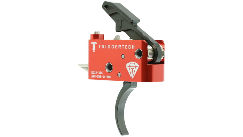 Triggertech Diamond Trigger, AR-15, Pro-Curved, 1.5 - 4 lbs, PVD Black, AR0-TRB-14-NNP