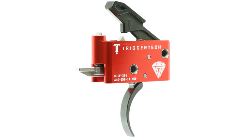 Triggertech Diamond Trigger, AR-15, Pro-Curved, 1.5 - 4 lbs, PVD Black, AR0-TRB-14-NNP