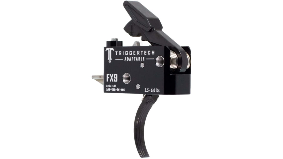 Triggertech FX-9 Adaptable Trigger, Curved, 3.5-6 lbs., Black, ARF-TBB-36-NNC