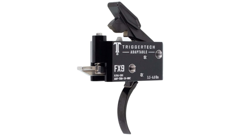 Triggertech FX-9 Adaptable Trigger, Curved, 3.5-6 lbs., Black, ARF-TBB-36-NNC